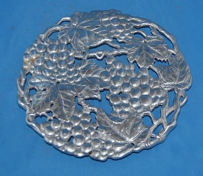 Arthur Court "Grape" trivet de 1995 Foto 1 de 4