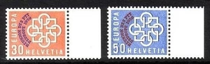 SCHWEIZ PTT Aufdruck MI-NR. 681-682 POSTFRISCH(MINT) MITLÄUFER 1959 - Picture 1 of 1
