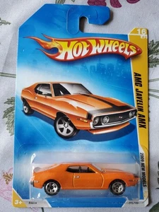 2009 Hot Wheels #16 New Models 16/42 AMC JAVELIN AMX Orange Variant w/Chrome 5Sp - Picture 1 of 4
