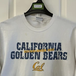 Camisa De Colección UC Berkeley Golden Bears Adulto XL Blanca Envejecida Universidad Para Hombres - Imagen 1 de 8