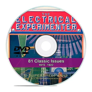 The Electrical Experimenter, 81 back issues, Science, Invention Magazine DVD V47 - Picture 1 of 1