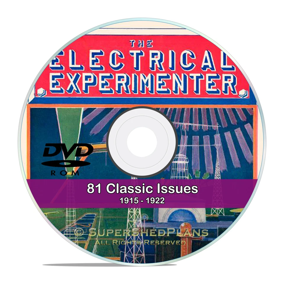 The Electrical Experimenter, 81 back issues, Science, Invention Magazine DVD V47 - Image 1 of 1