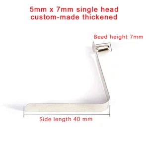 10PCS Pipe Single Button Snap Locking V Type Caravan Steel Kayak Spring Clip - Picture 1 of 18