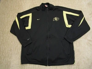 Vintage Colorado Buffalos Jacket Men Large Black Nike Windbreaker Y2K Football - Picture 1 of 9