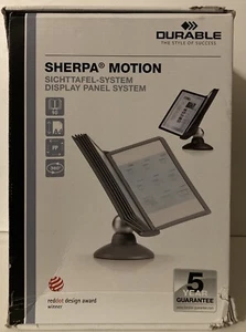 Sherpa Motion Rotating Display Panel System w/10 Letter Size Panels 5539 Black - Picture 1 of 14