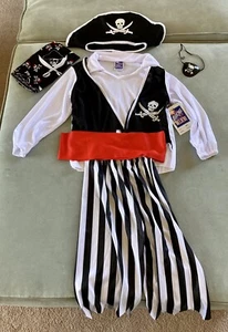 Halloween - Cosplay Costume - COMPLETE PIRATE OUTFIT FOR KIDS - size 4/6 - BNWT - Picture 1 of 6