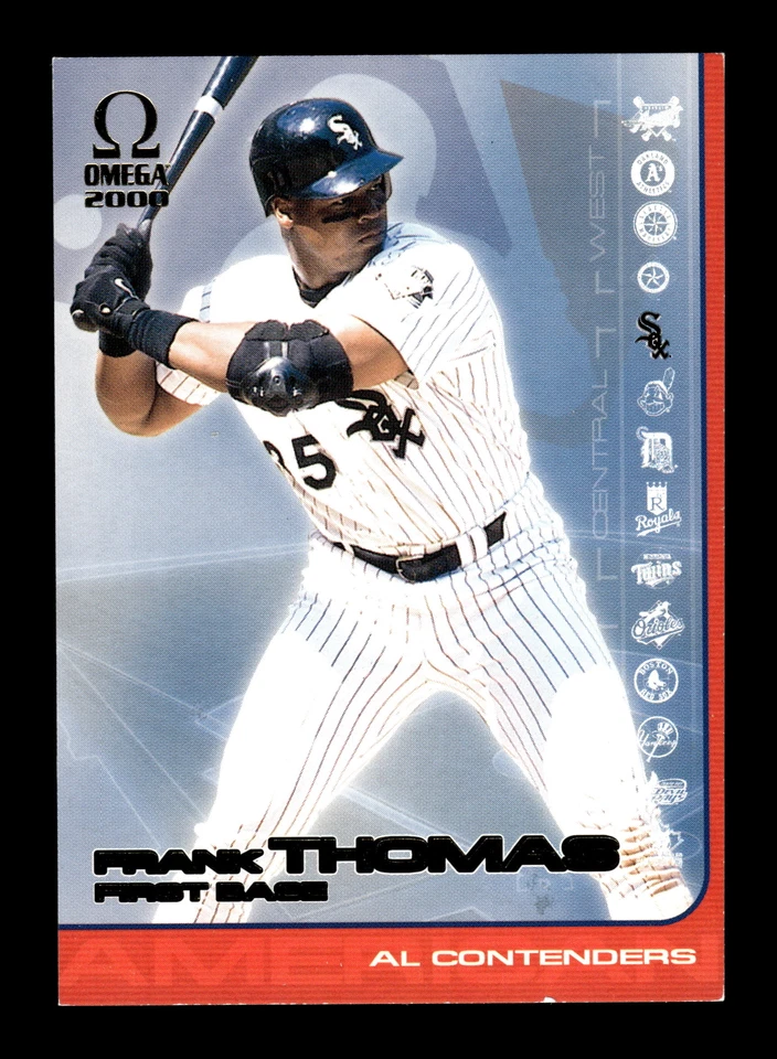 2000 Pacific Omega #8 Frank Thomas AL Contenders Insert Card White Sox MLB HOF - Image 1 of 2
