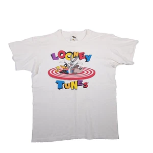 Looney Tunes Shirt Men's L Tweety Daffy Bugs Taz Tennessee River Gold Vintage - Picture 1 of 6
