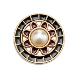 5pcs Elegant Floral Button with Pearl Center Hollow Design 18/23/25mm for Sewing - Picture 1 of 7