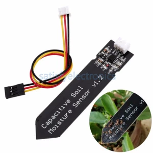 2PCS  Analog Capacitive Soil Moisture Sensor V1.2 Corrosion Resistant + Cable F - Picture 1 of 4