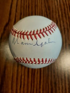 Warren Spahn Signed Auto ONL Baseball PSA/DNA Certified Autograph - Picture 1 of 3