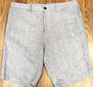PANTALONES CORTOS BONOBOS GOLF REGULAR FIT 100% LINO GRIS Talla 35 - Imagen 1 de 3