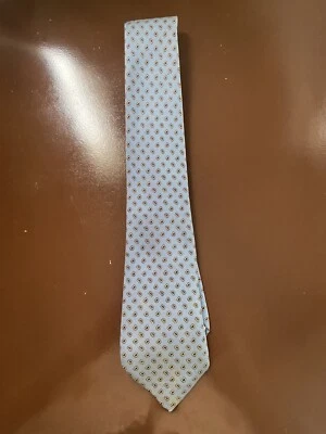 Turnbull & Asser 50 oz. Gravata de sarja de goma de seda feita na Inglaterra - Imagem 1 de 4