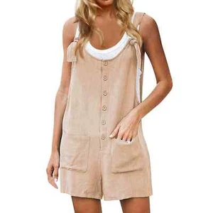 Girls' High Street Solid Color Jumpsuit Casual Loose Fitting Retro Solid - Picture 1 of 29