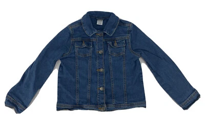 Youth Girl's Gymboree Denim Jacket Long Sleeve Medium Wash M 7/8 - Image 1 of 4