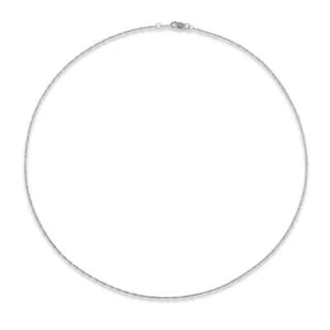 KAY 10K White Gold Diamond-Cut Textured Solid Rope Necklace 20" 3.14Grams 1.18mm - Picture 1 of 14