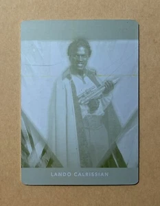 2024 Topps Star Wars Masterwork #11 Lando Calrissian Base Printing Plate #1/1 - Picture 1 of 2