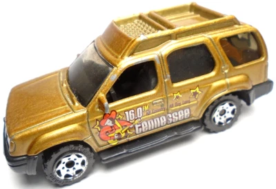 2000 MATCHBOX NISSAN XTERRA TENNESSEE GOLD 1:59 DIECAST 2 7/8" SUV TRUCK W/ RED - Image 1 of 4