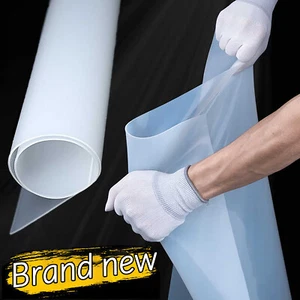 Soft Silicone Rubber Sheet Clear Translucent High Temp Mat Plate Various Size - Picture 1 of 6