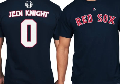 Camisa Jersey YOUTH BOSTON RED SOX Star Wars Jedi Knight MLB YOUTH Majestic GG - Imagem 1 de 3