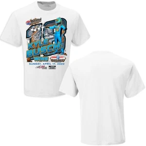 KYLE BUSCH BRISTOL 2022 DIRT WIN WHITE T-SHIRT *** LARGE *** * NEU MIT ETIKETT * - Bild 1 von 1