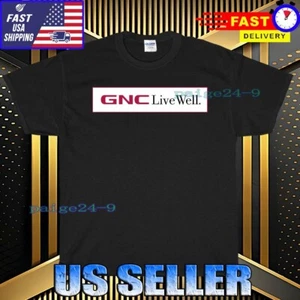 NUOVA MAGLIA GNC LIVE WELL GYM LOGO T-SHIRT DIVERTENTE AMERICANA UNISEX TEE TAGLIA S-5XL - Foto 1 di 6