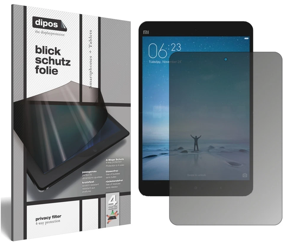 Screen Protector for Xiaomi Mi Pad 3 Privacy Filter 4-Way Protection dipos - Image 1 of 3