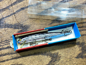 Vintage NOS Bill Norman REB2 4.5"  FISHING LURE   New  in Box / Silver Rebel