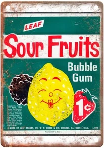 Vintage Kaugummi Süßigkeiten Verpackung Reproduktion Retro Look Blechschild N689 - Bild 1 von 2