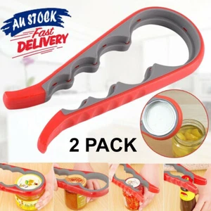 2 Multi Size Jar + Bottle Lids Rubber Opener Universal Easy Twist Caps AU Stock - Picture 1 of 5
