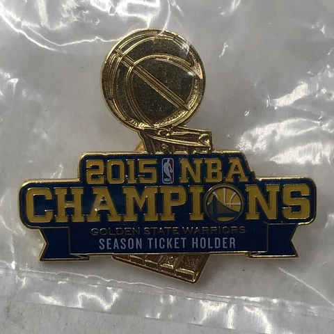 Golden State Warriors 2015 NBA Champions Season Ticket Holders Pin Cover