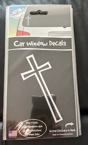 Car Window Decal Stickers Religious Christian Cross, Peel & Stick, Brand New - Imagen 1 de 1