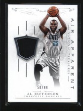 AL JEFFERSON 2013/14 13/14 NATIONAL TREASURES AIR APPARENT JERSEY #50/99 AF3860