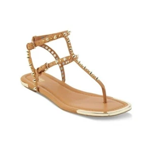 DKNY Women's Hadi Flat Sandals Nougat, Beige Size 8M - Picture 1 of 4