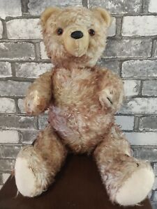 Vintage Teddy Bear Hermann Tipped Mohair Germany c 1940/50s