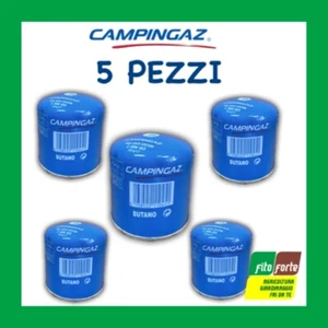 5 CARTUCCE CAMPINGAZ BOMBOLETTE GAS BUTANO C206 GLS CARTUCCIA BOMBOLETTA - Foto 1 di 1