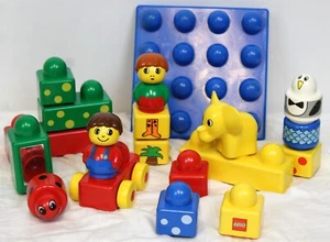 19p Lego Duplo Preschool Toddler Blocks Mini Figs Elephant Preschool Toddler Dot - Picture 1 of 5