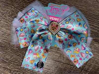 JoJo Siwa subscription box hair bow Yorkie dog Shoe Music cupcake pizza blue - Image 1 of 4