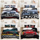 Sports Car Extreme Racing Formula Car Monster Truck Doona Duvet Quilt Cover Set
