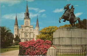 1972 New Orleans Louisiana Andrew Jackson Monument Horse Bronze Postcard 10993.3 - Picture 1 of 7
