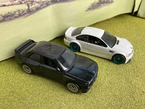 Hot wheels Premium Modern Classics BMW M3 E30 and M3 E46 loose on Real Riders - Picture 1 of 7