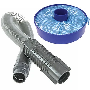 Grau Stretch Hoover Schlauch & waschbarer Vorfilter für DYSON DC33 Staubsauger - Bild 1 von 3