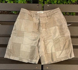 Pantalones Cortos J Crew Tostados Caqui Patchwork Madras Para Hombres Talla 34 Botón Mosca Preppy Chinos - Imagen 1 de 11