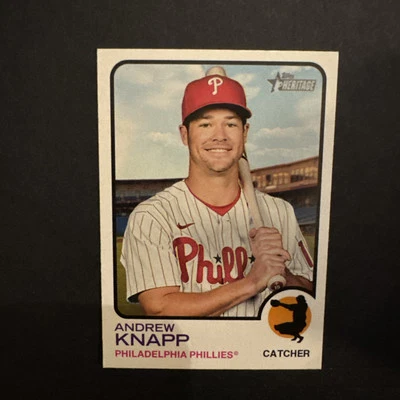 2022 Topps Heritage #455 Andrew Knapp - Image 1 of 2