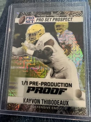 2022 Leaf Pro Set Metal - Kayvon Thibodeaux 1/1 - Image 1 of 4