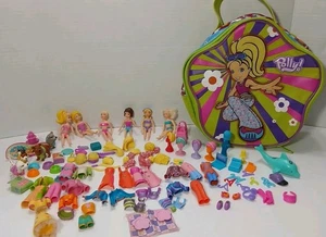 Lote Mini Muñecas Polly Pocket Estuche Muñeca Perros Accesorios Ropa Zapatos Delfín - Imagen 1 de 15