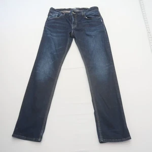 Silver Mens Allan Jeans Size 34 x 34 Blue Straight Leg Stretch Denim - Picture 1 of 11