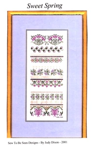 Sweet Spring Sampler Patrón Bordado con Cuentas por Sew To Be Seen Designs - Imagen 1 de 2