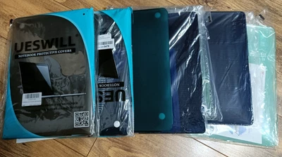 Lot x9 MacBook Hard Shell Cases 13–14" UESWILL Mixed Colours Air/Pro Bundle - Image 1 of 2