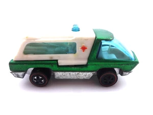 1971 Hot Wheels "Heavyweights" Redlines Green Ambulance - lose - Bild 1 von 7
